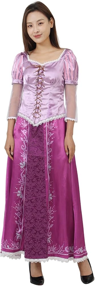 【美品】ラプンツェル コスプレ 大人用 Amazon.co.jp: [Coskawa] ラプンツェル コスプレ 衣装